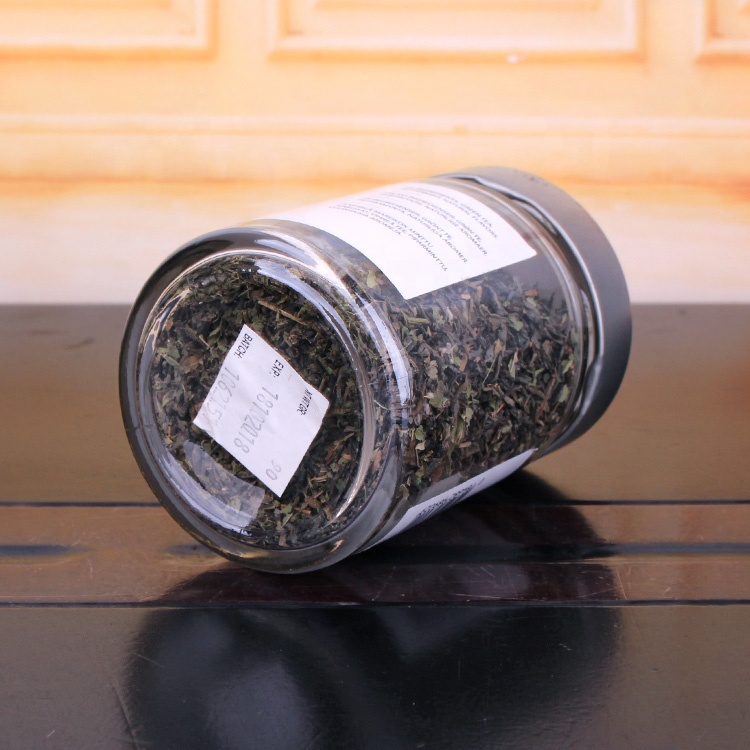 6oz round glass condiments jar glass storage jar with deep lug metal lid sealed