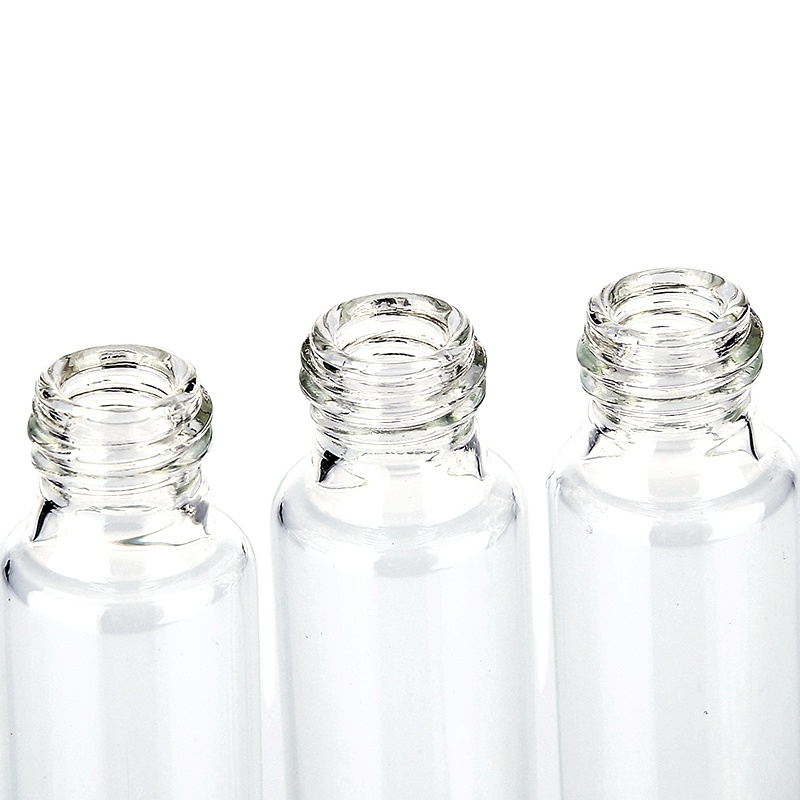 6pcs Clear Glass Essential Oil Roller Bottles with Glass Roller Balls Aromatherapy Perfumes Lip Balms Roll On Bottles 5ml 10ml