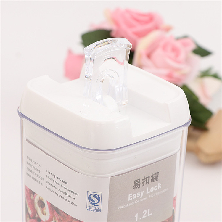 6pcs/set transparent sealed multi capacity plastic storage tank