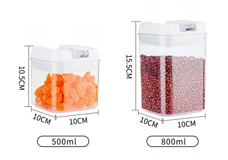 7 Pack Plastic Cereal Dispenser Containers With Easy Locking Lids Suitable For Grains Pasta Snacks Kitchen Food