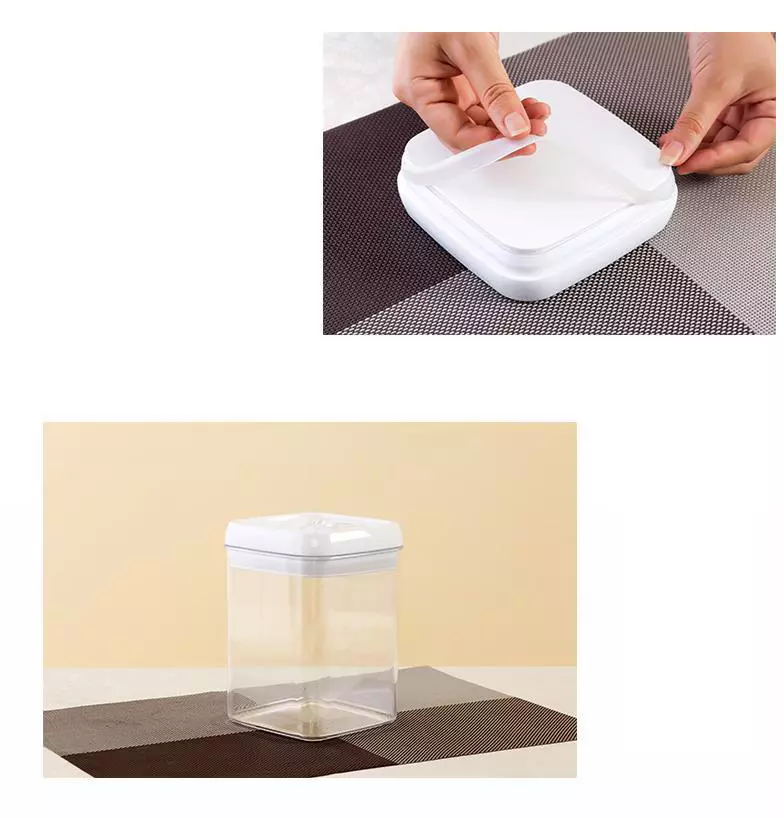 7-Pack Set Plastic Clear Airtight Kitchen Food Storage Container Set with Lids for Kitchen Organization