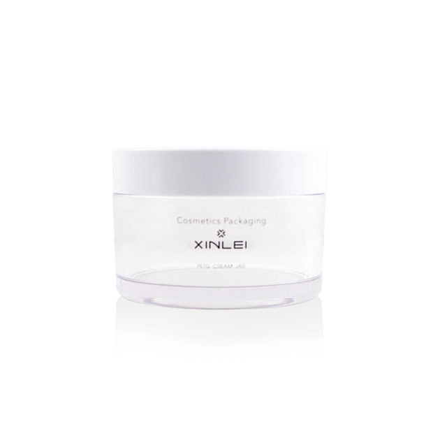 7 oz cosmetic container clear plastic jar 200g PETG cosmetic cream jar with lid for hair care and body butter also body scrub