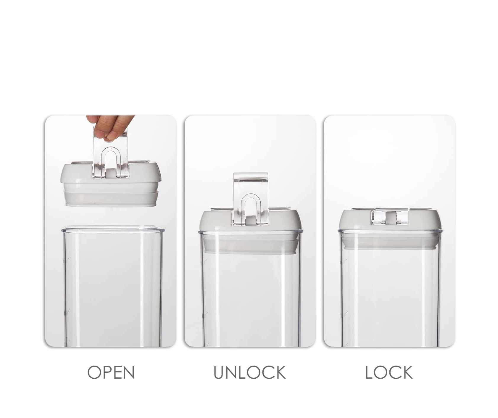 7 pieces set Plastic cereal storage containers Kitchen Pantry Organizer
