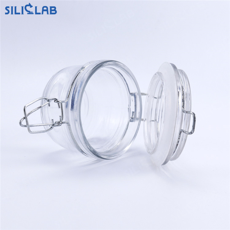 70*85mm Clip Top Glass Transparent Weed Storage Airtight Container Borosilicate Glass Jars