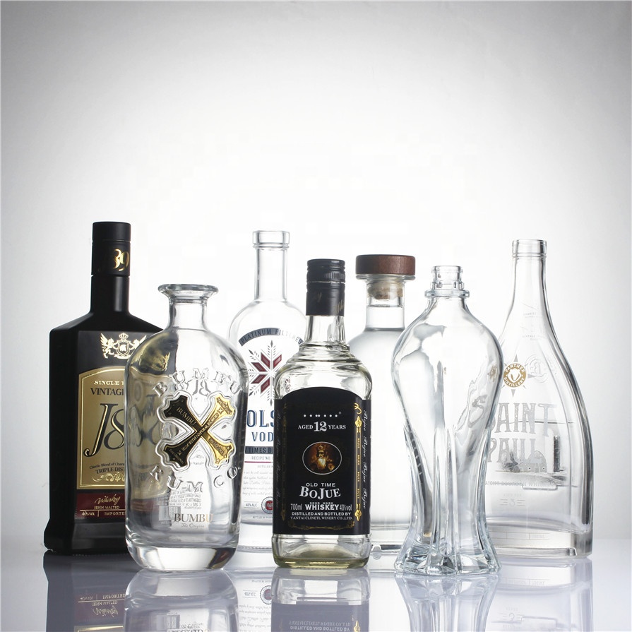 70 cl 700 ml 500ml 750 ml 700g high weight vodka whiskey brandy gin rum olso classic liquor spirits glass whisky bottles