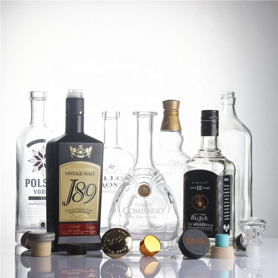 70 cl 700 ml 500ml 750 ml 700g high weight vodka whiskey brandy gin rum olso classic liquor spirits glass whisky bottles