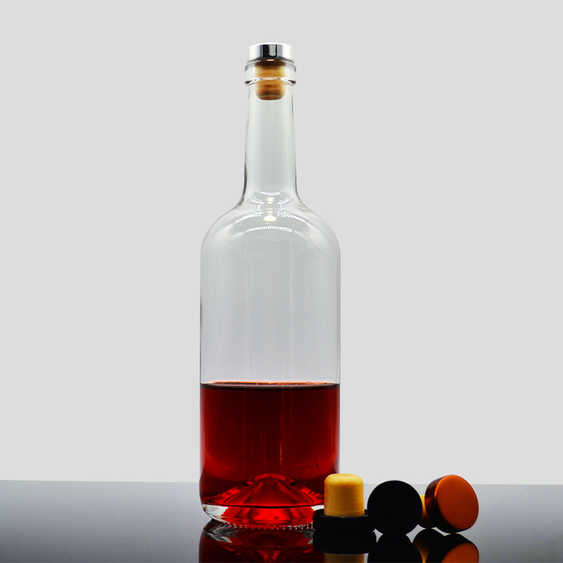700 ml 750 ml cork top spirit liquor bottle empty vodka whiskey tequila gin glass bottles frosted wine bottles