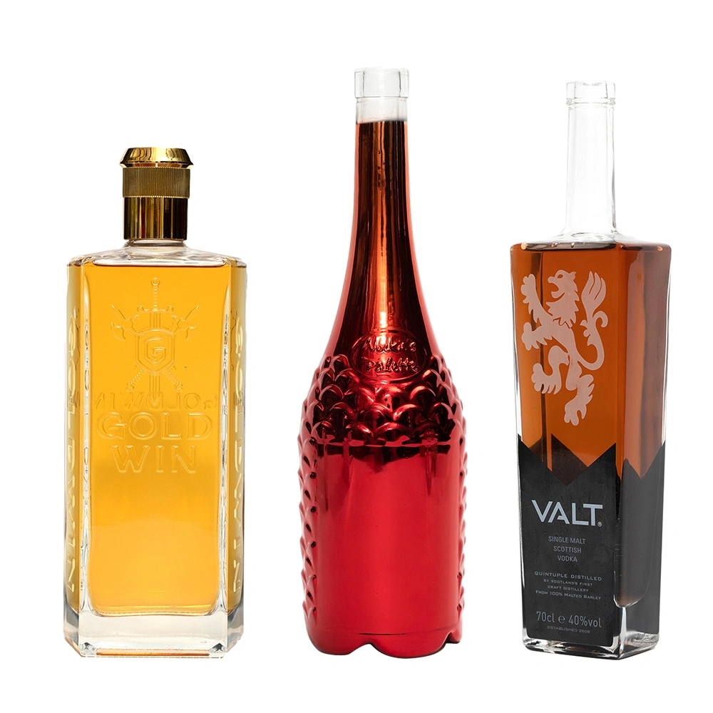 700 ml 750 ml cork top spirit liquor bottle empty vodka whiskey tequila gin glass bottles frosted wine bottles