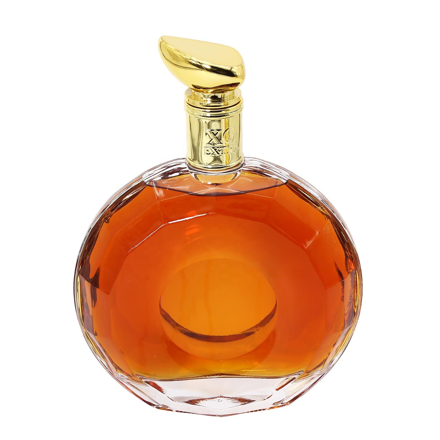 700 ml glass bottle cognac XO brandy bottles clear y glass bottle