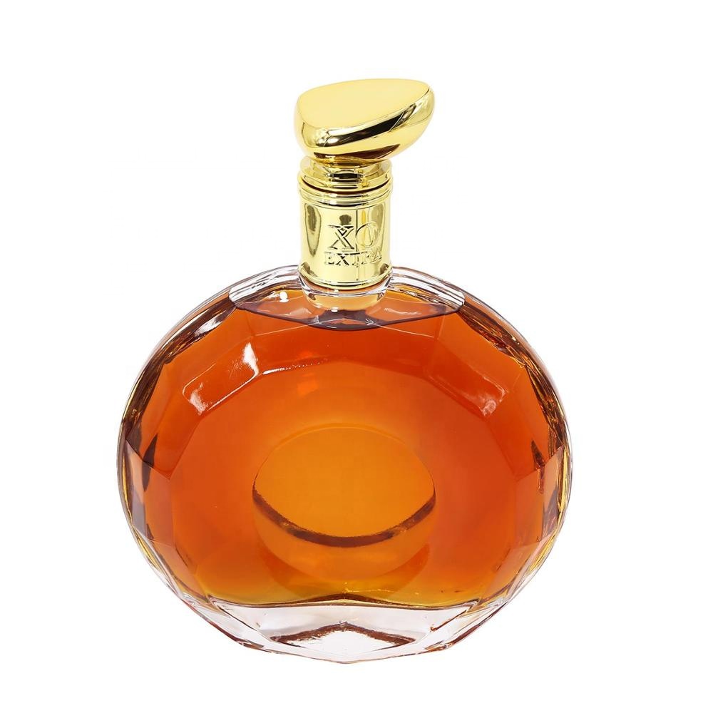 700 ml glass bottle cognac XO brandy bottles clear y glass bottle