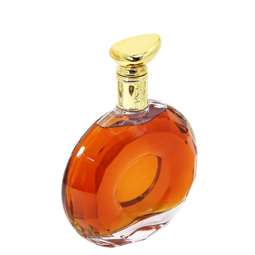700 ml glass bottle cognac XO brandy bottles clear y glass bottle
