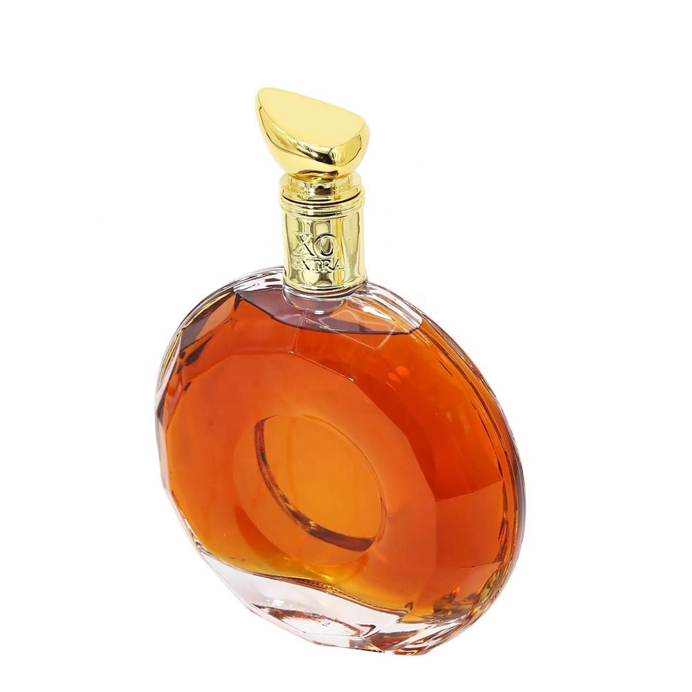700 ml glass bottle cognac XO brandy bottles clear y glass bottle