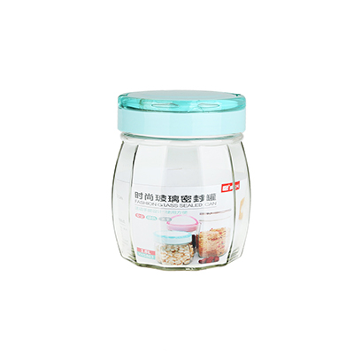 700ML Thickened Sealed Glass Jar Food Fresh-keeping Storage Jar with Handle