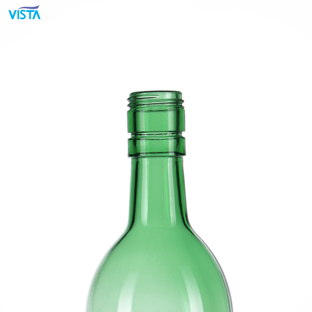 700ml bordeaux wine bottle green glass bottle with screw cap