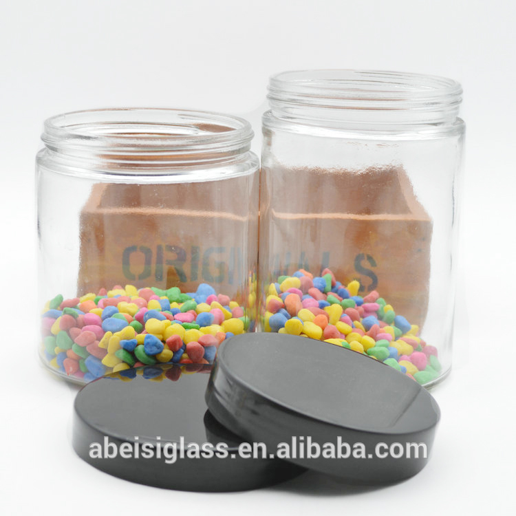 700ml glass jar with plastic lid for sale
