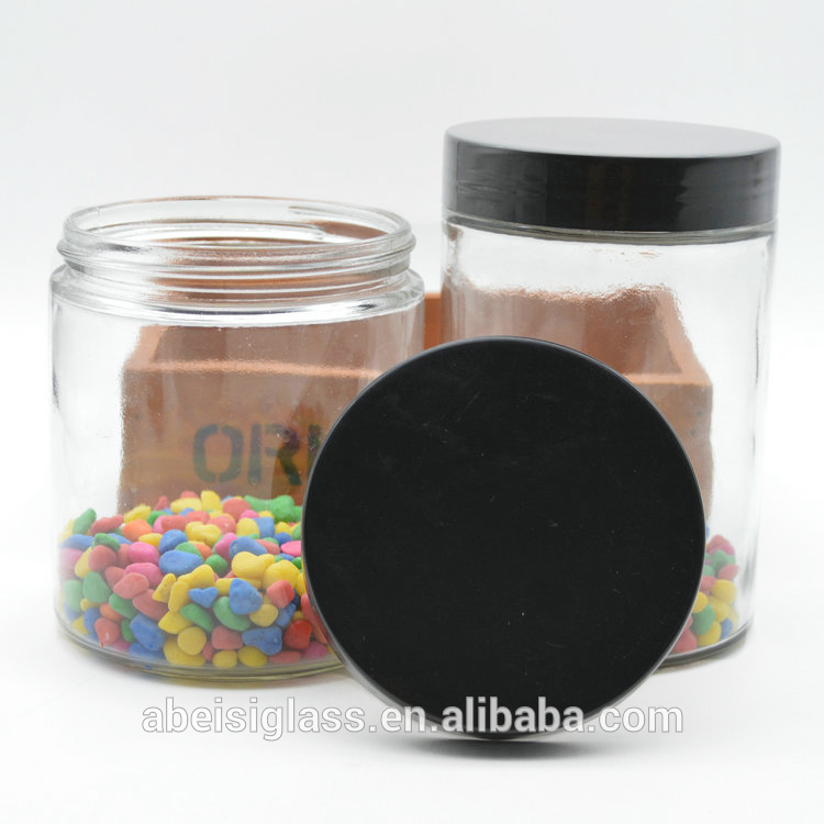 700ml glass jar with plastic lid for sale