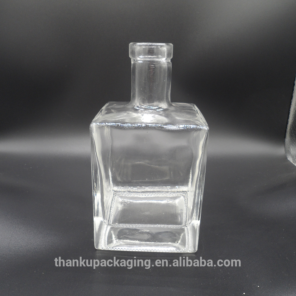 700ml square vodka glass spirit bottles gin