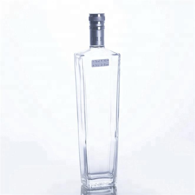 700ml super flint square glass vodka bottle glass gin bottle glass spirits bottle