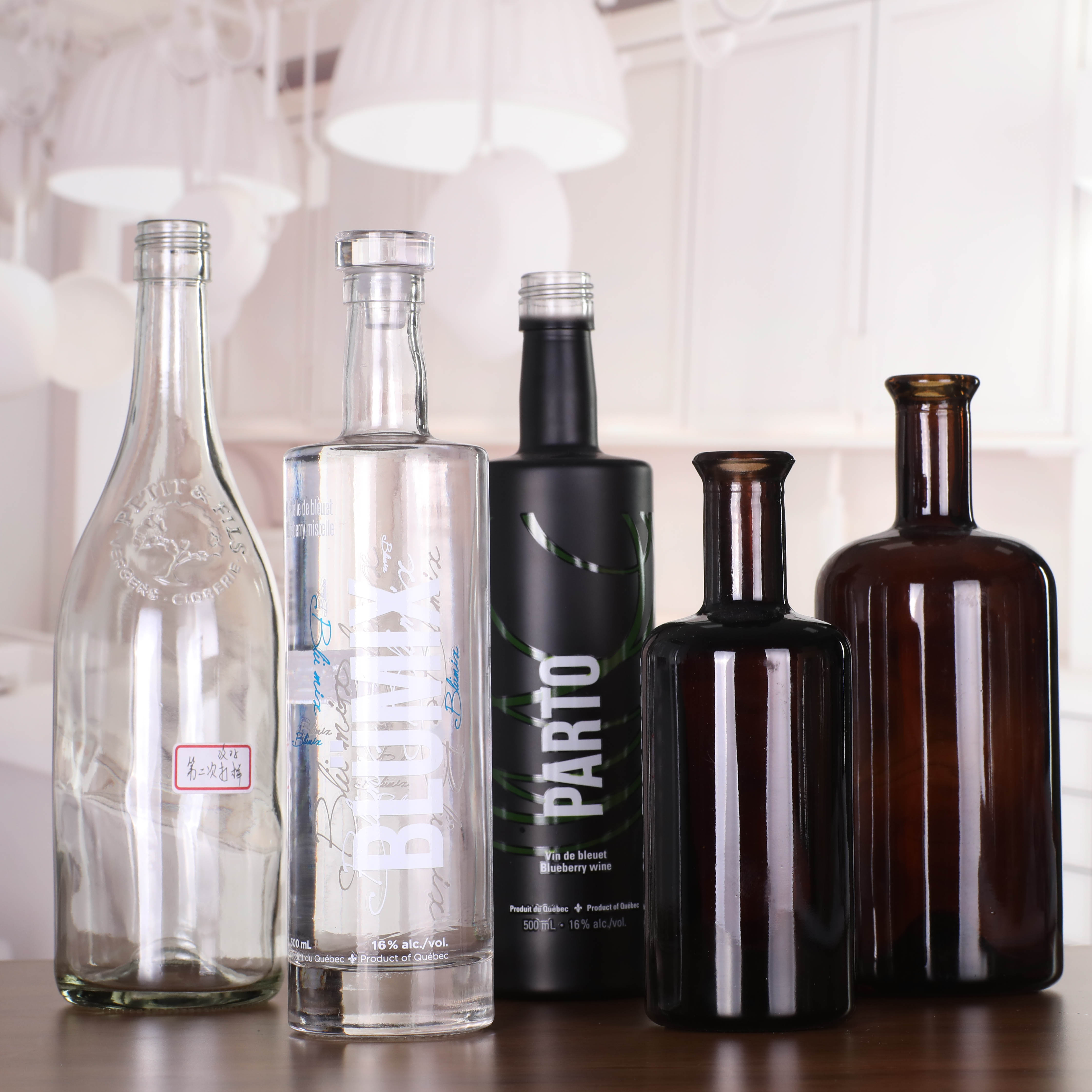 700ml super flint square glass vodka bottle glass gin bottle glass spirits bottle