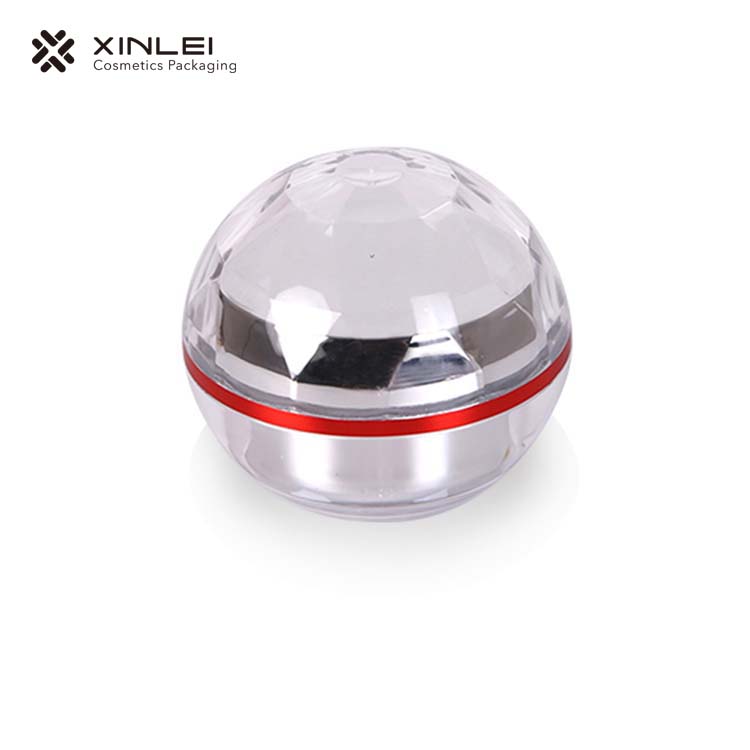 70g plastic acrylic ball shape hair cream packaging also for hair wax