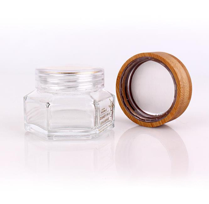 70ml 2.47oz child resistant glass cosmetic jar bamboo 30g black 9ml 0.32oz black glass hinges/cosmetics black glass jar