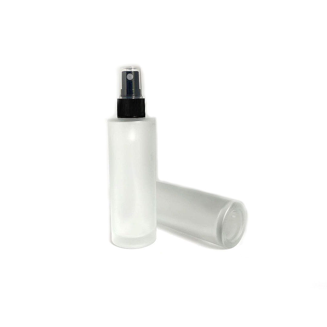 70ml 85ml Frosted Glass Bottle Perfume Screen Printing Personal Care Screw Cap with Mist Sprayer