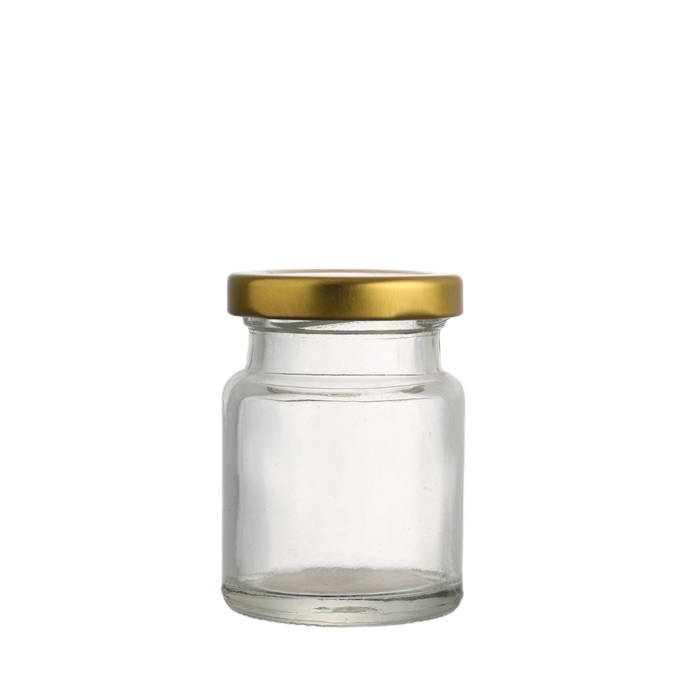 70ml Clear Empty Round Shape Bird's Nest Packing Glass Bottle with Screw lid