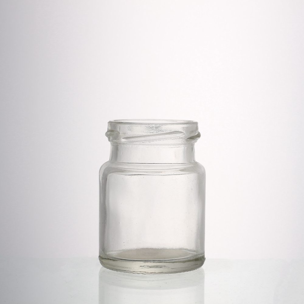 70ml Clear Empty Round Shape Bird's Nest Packing Glass Bottle with Screw lid