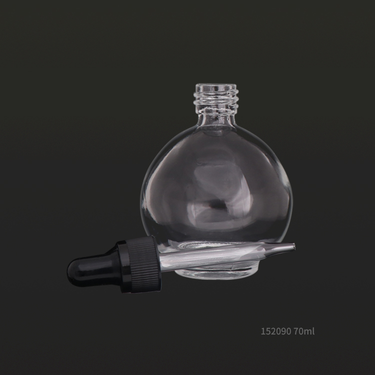 70ml empty galss essential oil dropper bottles with plastic lid