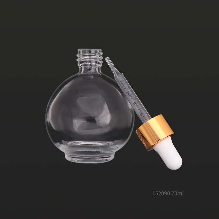 70ml empty galss essential oil dropper bottles with plastic lid