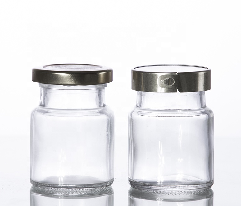 70ml glass bird nest bottle with pull ring top