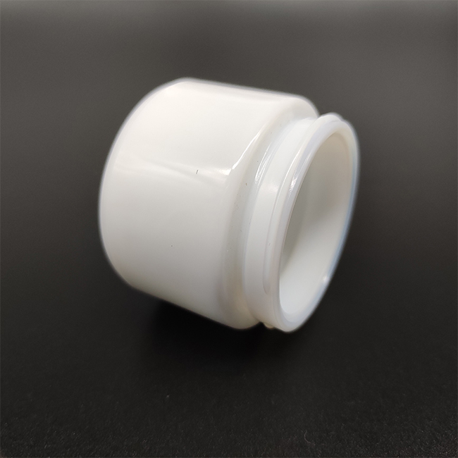 70ml glass black white material cosmetic packaging cream jar body scrub container cbd hemp concentrate bottle with plastic lid