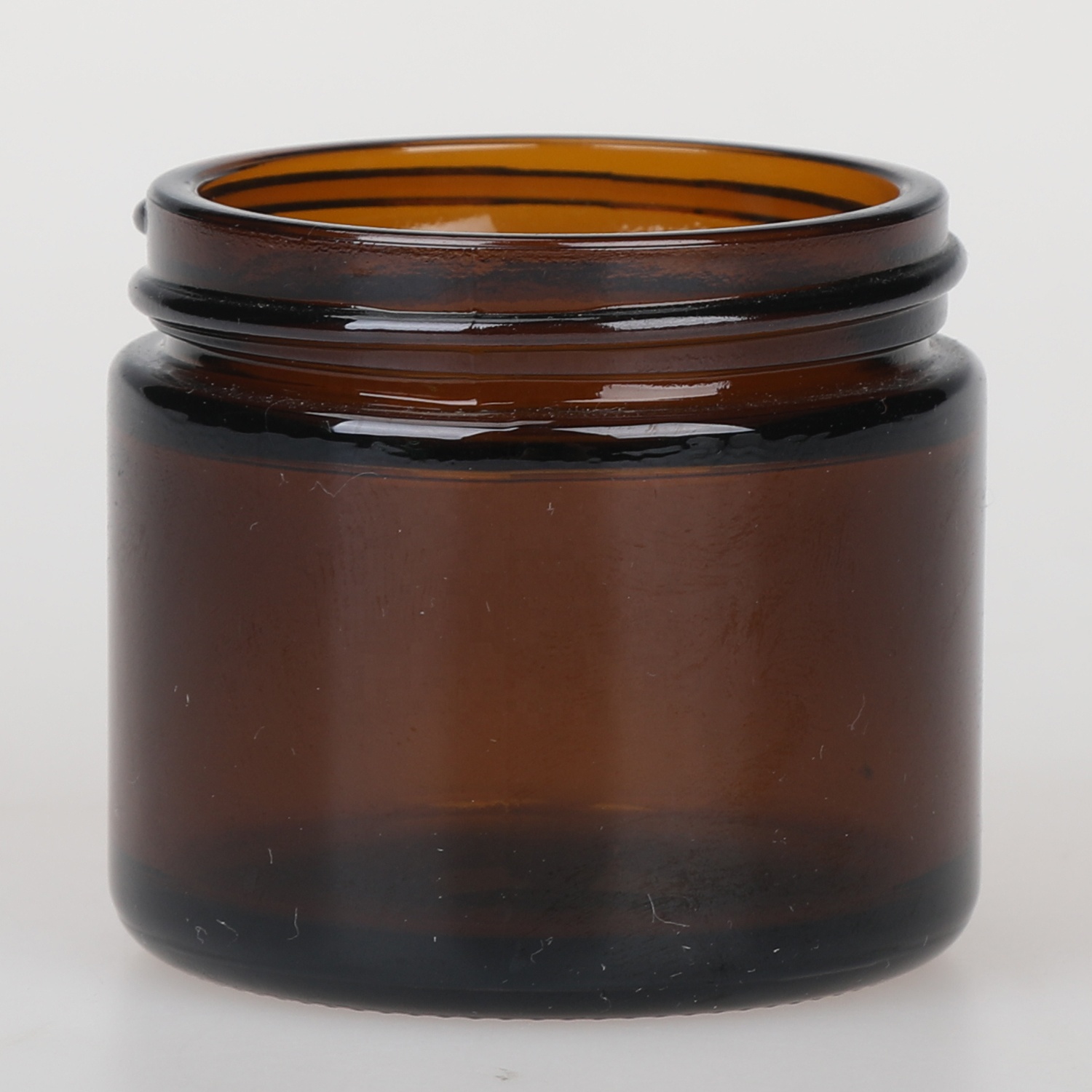 70ml luxury child resistant amber glass weed herb container CBD concentrate wax jar without CRC lid cosmetic salt scrub jars
