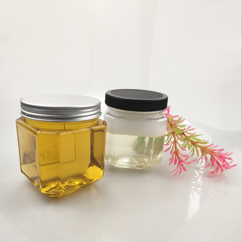 720ml 24oz pet plastic jar with aluminum cap for honey candy canned food