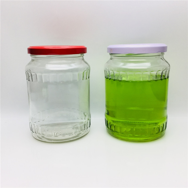 720ml glass jar for Pickled cucumber garlic Vegetable seasoning sauce jar