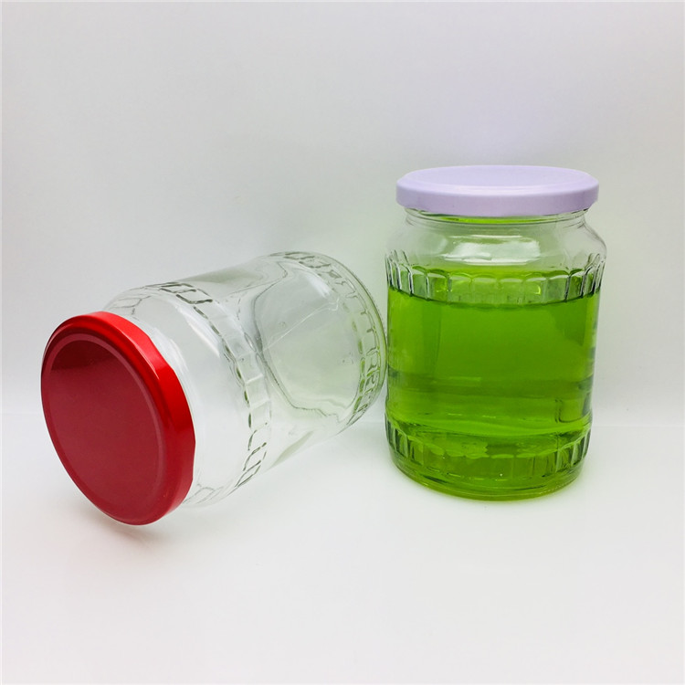720ml glass jar for Pickled cucumber garlic Vegetable seasoning sauce jar