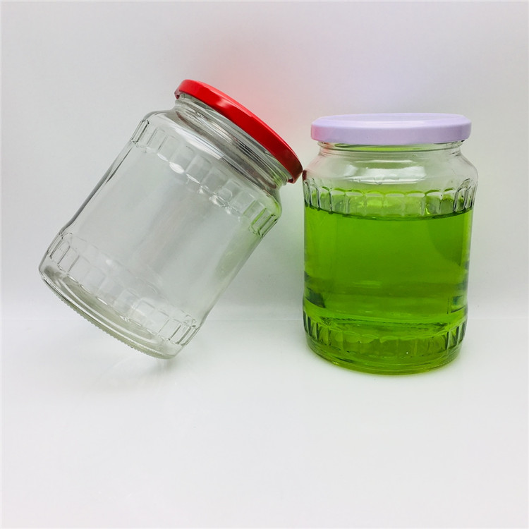 720ml glass jar for Pickled cucumber garlic Vegetable seasoning sauce jar