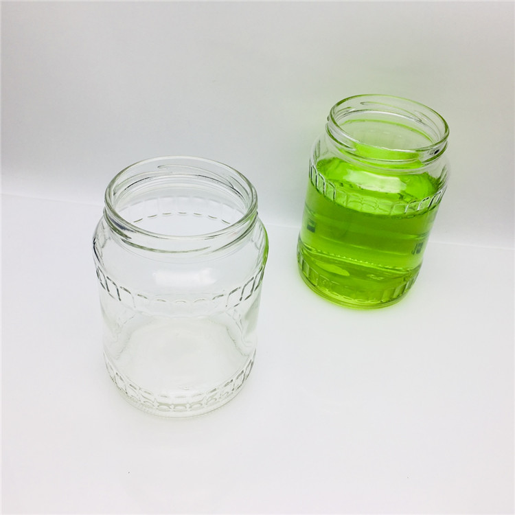 720ml glass jar for Pickled cucumber garlic Vegetable seasoning sauce jar