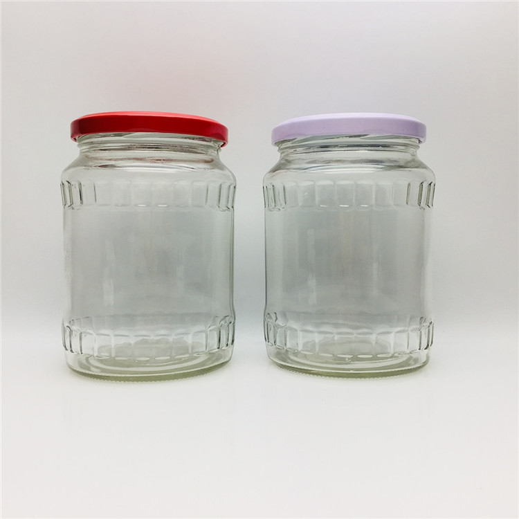 720ml glass jar for Pickled cucumber garlic Vegetable seasoning sauce jar