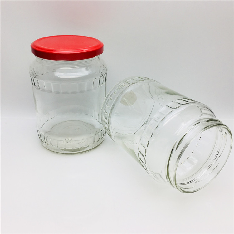 720ml glass jar for Pickled cucumber garlic Vegetable seasoning sauce jar