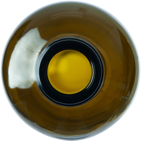 750 Ml Antique Green Bordeaux Wine bottle with cork lid