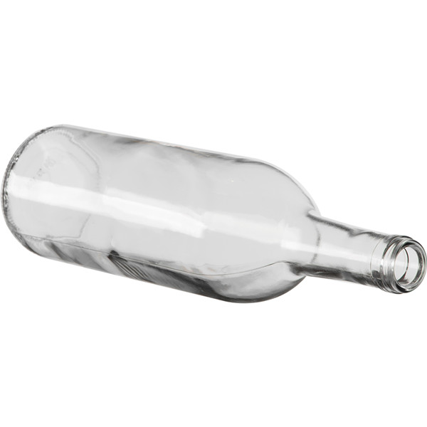 750 Ml Clear Claret Bordeaux Wine bottle with cork lid