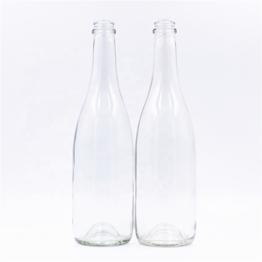 750 Ml Crown Top Cap Bottles Champagne Juice Common Flint Extra Flint Clearance Glass Vodka Cork Round Decal