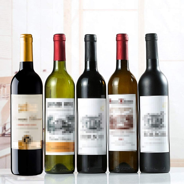 750 Ml Punted bottom clear Bordeaux Wine bottle with cork lid