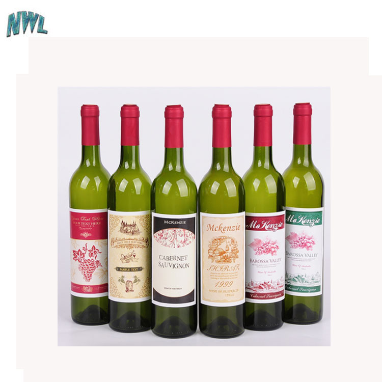 750 ml Clear amber black Glass Claret Wine Bottle wholesale