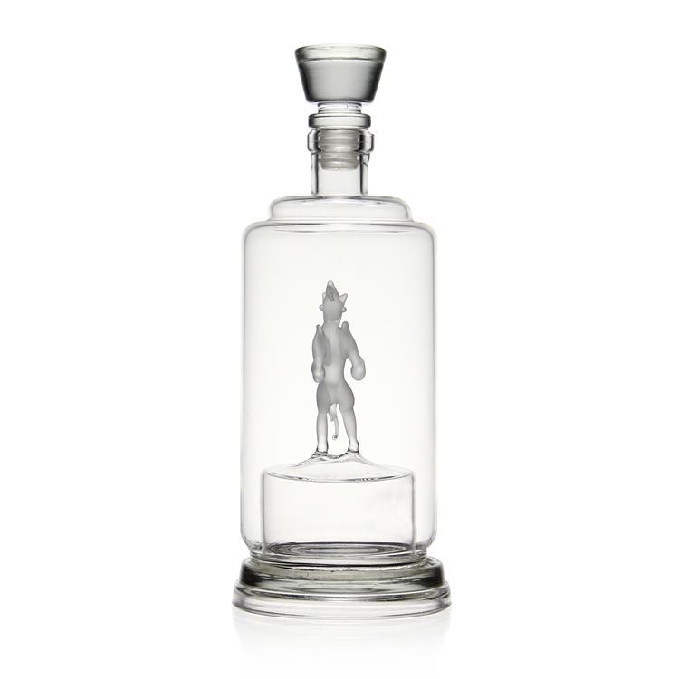 750 ml Glass liquor bottle horse bottle for the vodka tequila whiskey