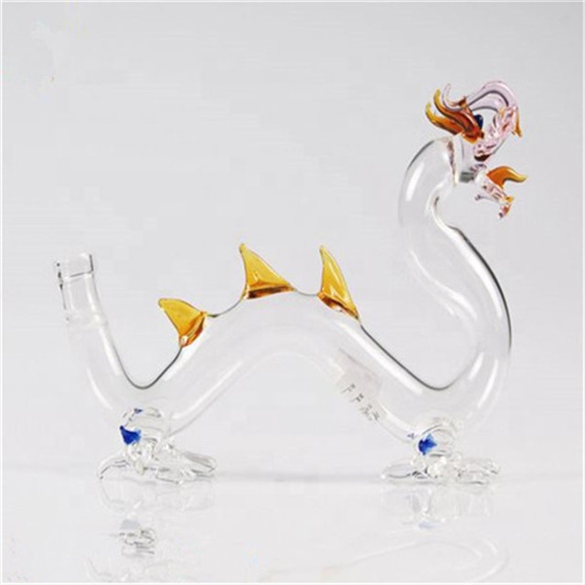 750 ml dragon shape glass bottle for brandy vodka whisky