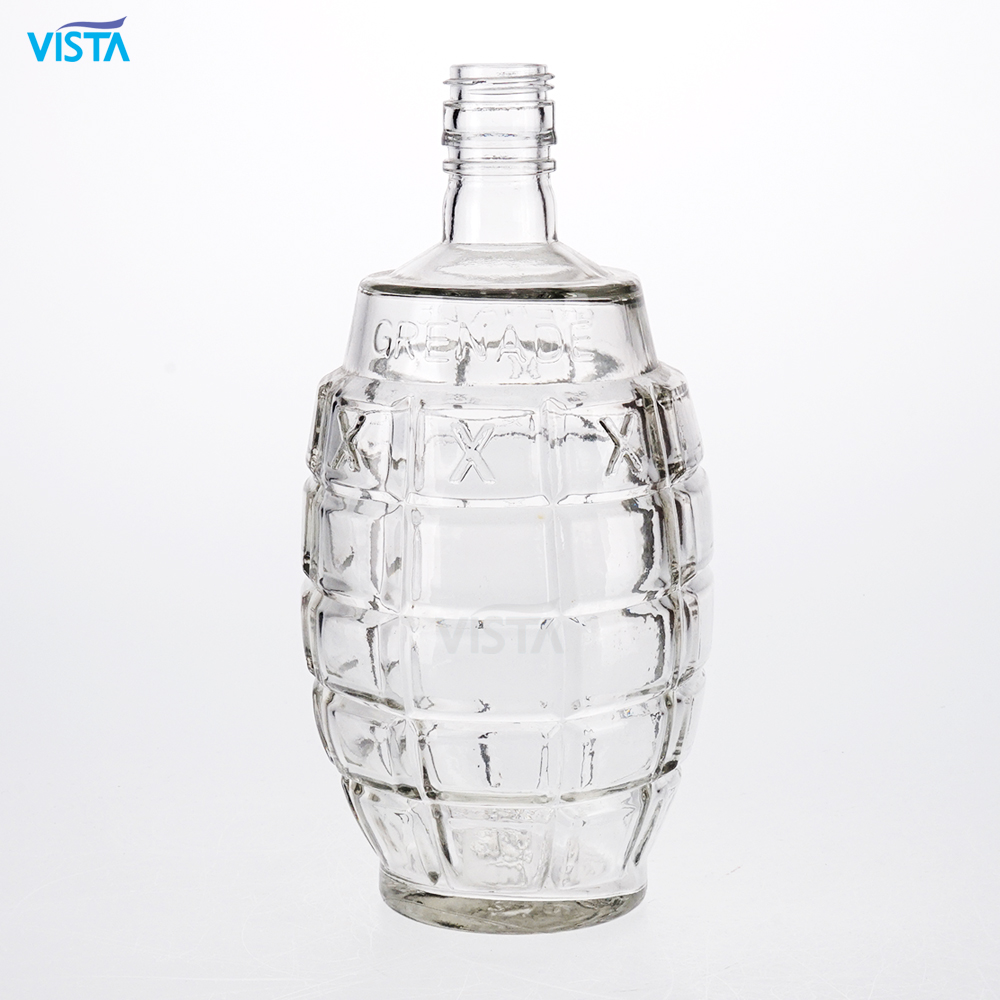 750ML GLASS LIQUOR BOTTLE