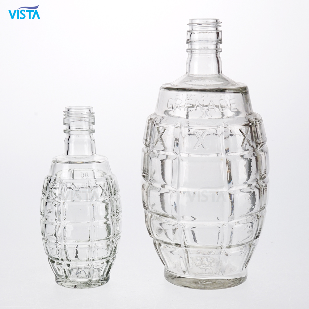 750ML GLASS LIQUOR BOTTLE