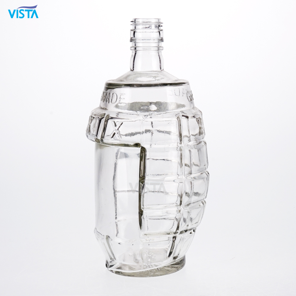 750ML GLASS LIQUOR BOTTLE